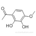 2,3-DIHIDROXI-4-METOXIACETOFENO CAS 708-53-2